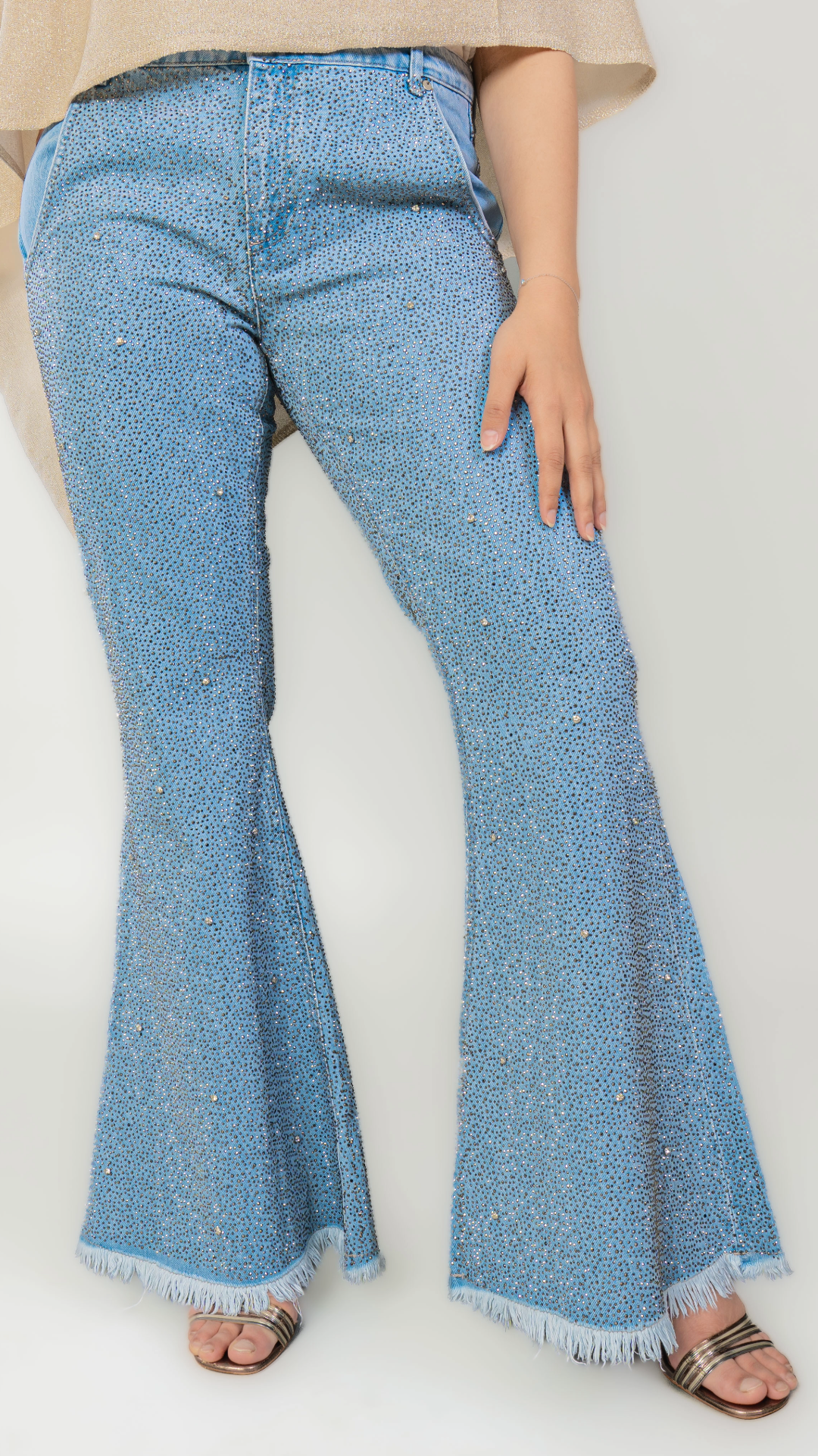 90’s Dramatic Flare With Embellishments
